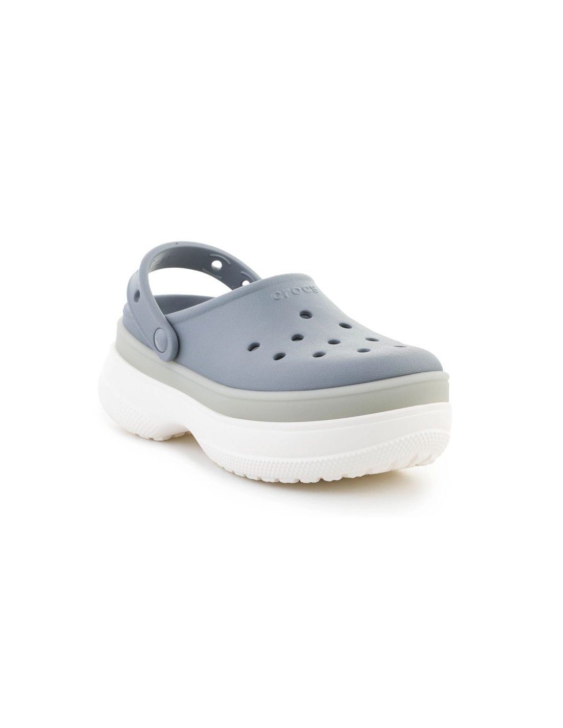 CROCS CLASSIC FROSTED STACKED CLOG CONCRETE 2125670Z3