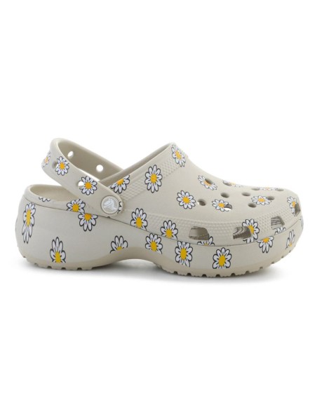 CROCS CLASSIC PLATFORM CLOG IN FLORAL METEOR 2126681WY