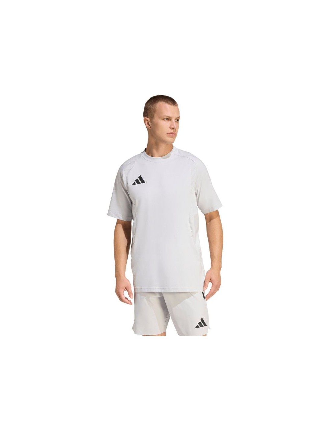 Men's adidas Tiro 26 Travel Tee light gray KD1120