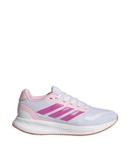 Adidas Runfalcon 5 kids' shoes white and pink JP9396