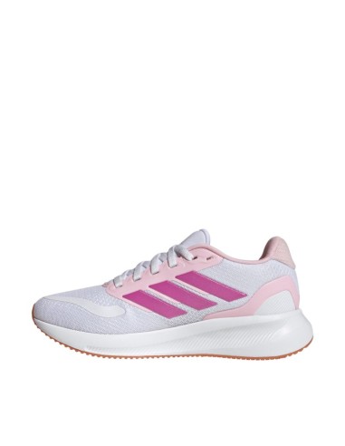 Adidas Runfalcon 5 kids' shoes white and pink JP9396