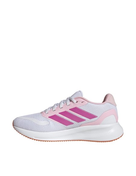 Adidas Runfalcon 5 kids' shoes white and pink JP9396