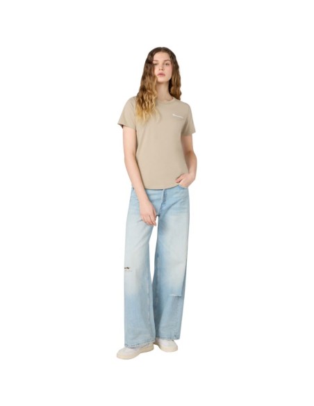 Champion Women's Short Sleeve Tshirt Beige 118408 MS041