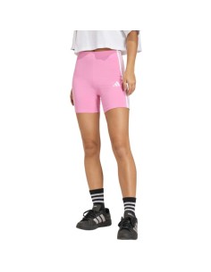 Women's adidas Essentials 3Stripes High Waisted Biker Shorts Pink KT1625