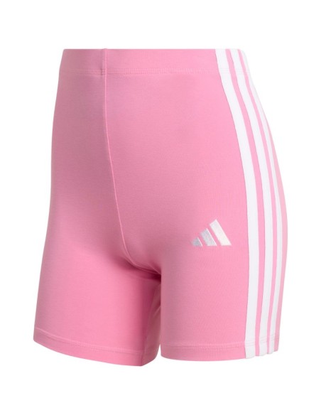 Women's adidas Essentials 3Stripes High Waisted Biker Shorts Pink KT1625