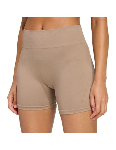 Women's adidas Workout Essentials 4 inch beige shorts JX3926