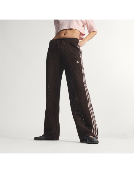Adidas Knitted Crochet Firebird Track Pants Aurora Coffee KE0201 MBS