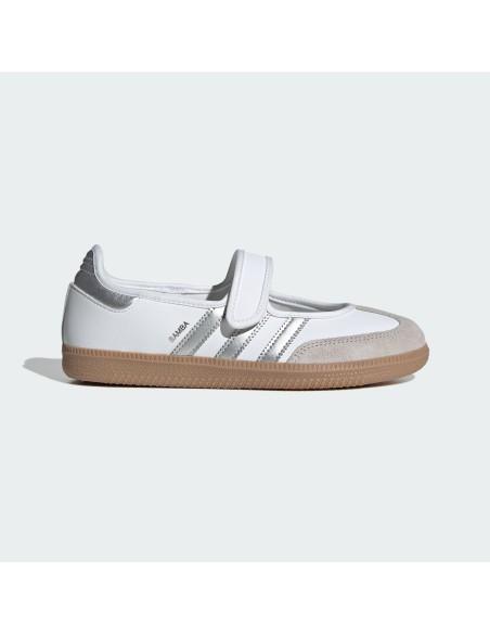 adidas Samba Jane White Silver Metallic Women's KJ3785 MBS