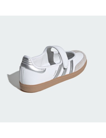 adidas Samba Jane White Silver Metallic Women's KJ3785 MBS