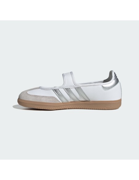 adidas Samba Jane White Silver Metallic Women's KJ3785 MBS