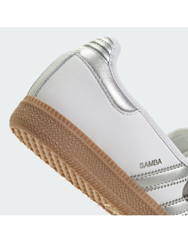 adidas Samba Jane White Silver Metallic Women's KJ3785 MBS