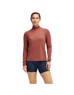 Hoka W GlideTech Quarter Zip Longsleeve 1164155ROUG
