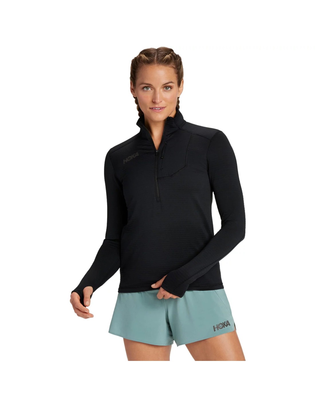 Hoka W 12 Zip Longsleeve 1135053BLK