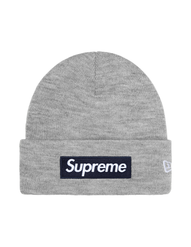 Supreme New Era Box Logo Beanie 'Heather Grey' FW25BN5HEATHERGREY MBS