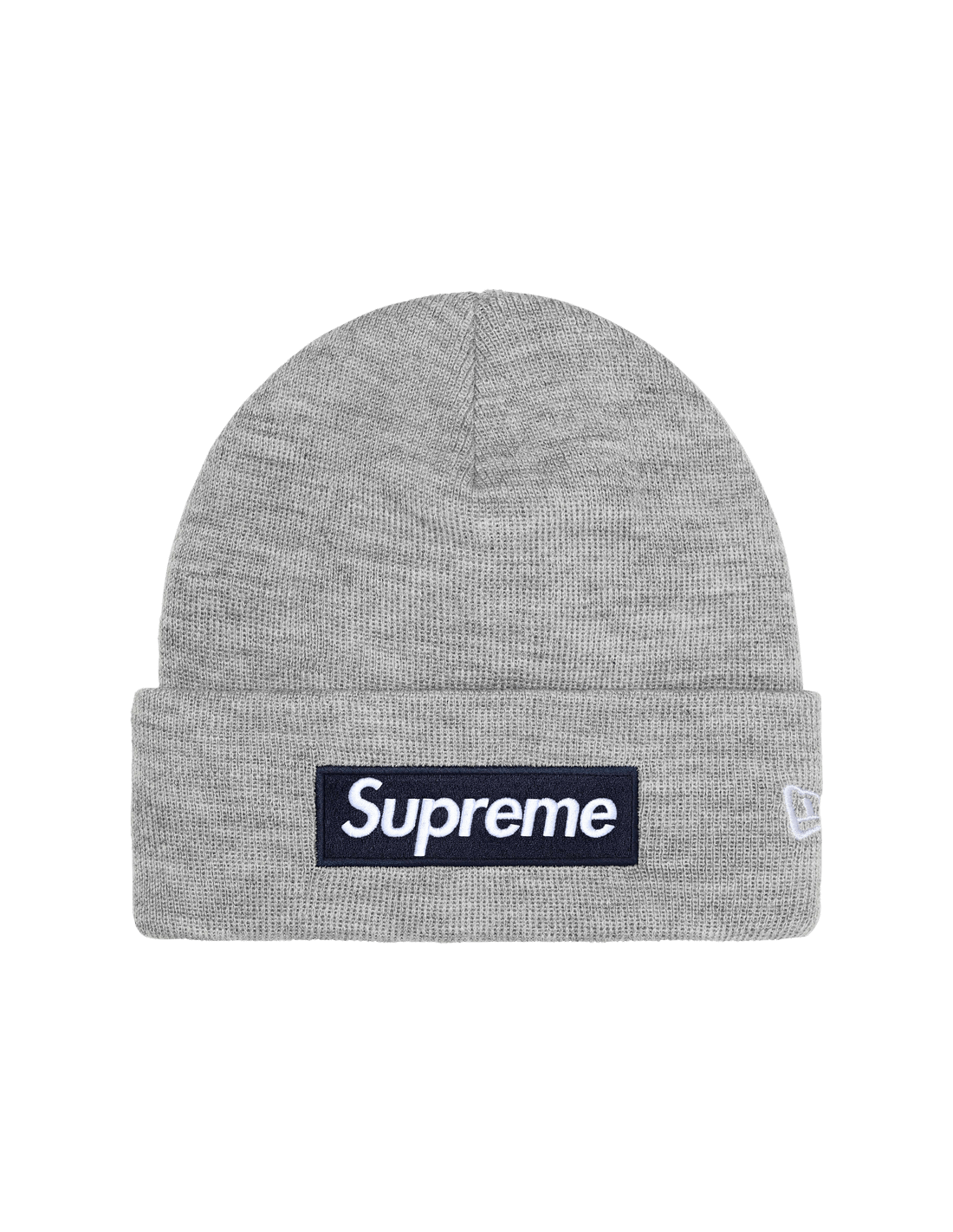 Supreme New Era Box Logo Beanie 'Heather Grey' FW25BN5HEATHERGREY MBS