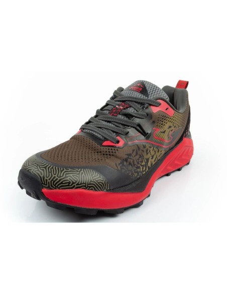 Joma Men's Tundra Trail Running Shoes OffRoad Cushioned Khaki Red