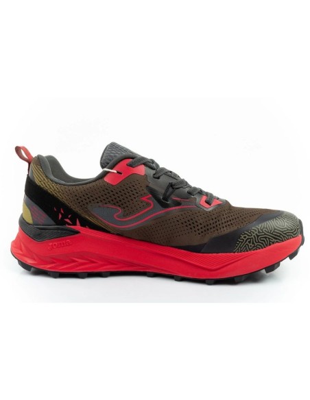 Joma Men's Tundra Trail Running Shoes OffRoad Cushioned Khaki Red