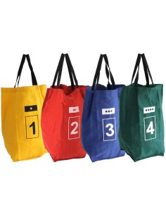 Jumping bag with handles and numbers 4 PCS