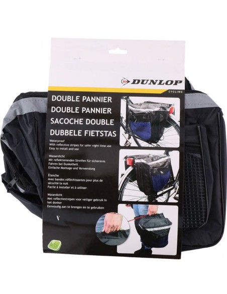Bicycle trunk bag Dunlop 2ass PES 30x26x10cm 600D SL 27890