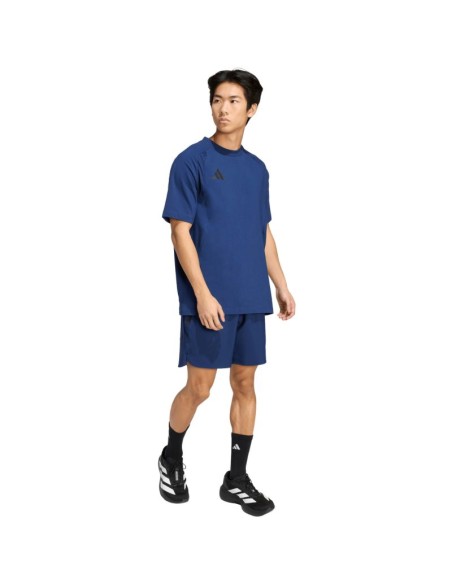 Men's adidas Tiro Travel Woven Navy Blue Shorts KE8370