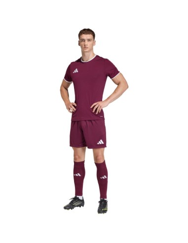 Men's adidas Entrada 26 burgundy shorts JZ2514