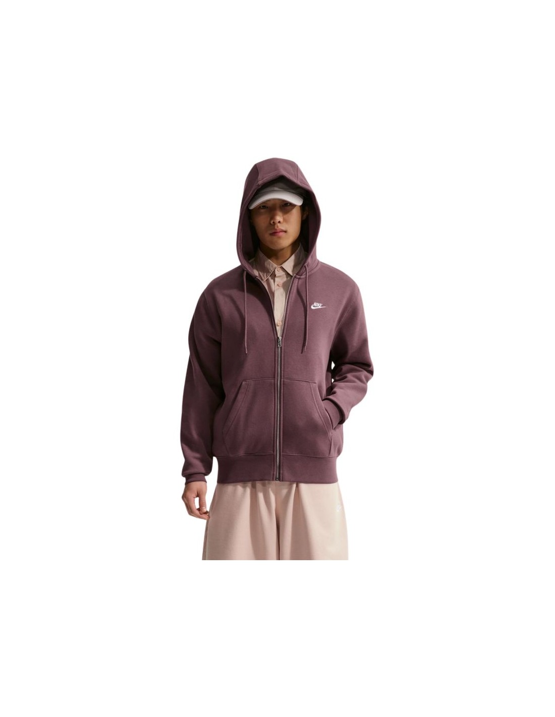 Men's Nike Club BB FZ Hoodie Brown FN3861 502