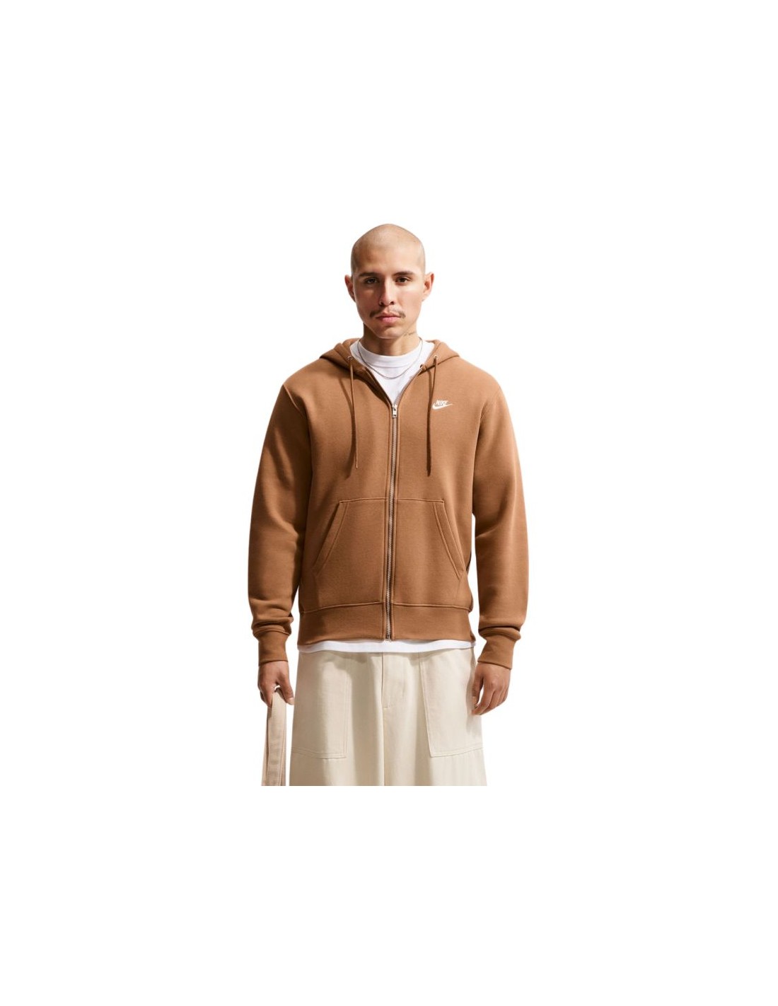 Nike Club BB FZ Hoodie Men's Light Brown FN3861 270