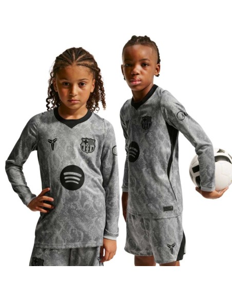 Nike FC Barcelona 202627 Stadium Away Kids' Goalkeeper Jersey Gray IO8337 013