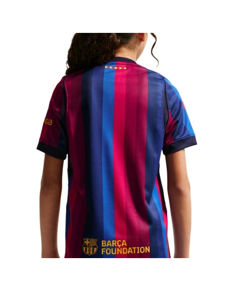 Nike FC Barcelona 202627 Stadium Home Kids' Jersey Burgundy Blue II1624 683