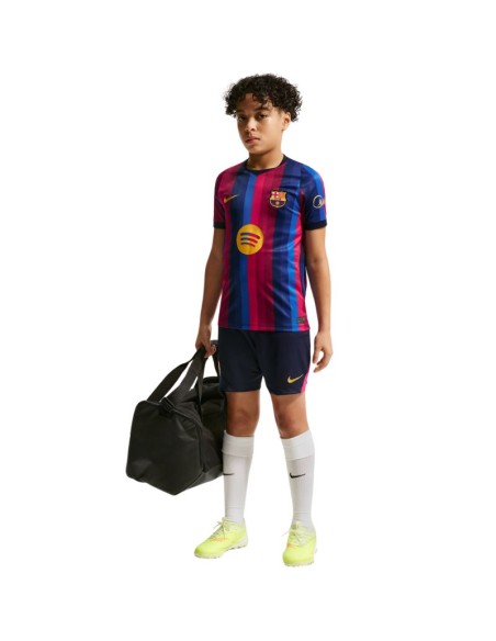 Nike FC Barcelona 202627 Stadium Home Kids' Jersey Burgundy Blue II1624 683