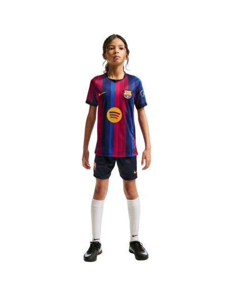 Nike FC Barcelona 202627 Stadium Home Kids' Jersey Burgundy Blue II1624 683