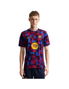 Nike FC Barcelona Home Men's TShirt Navy Blue and Burgundy II1667 621