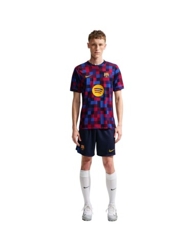 Nike FC Barcelona Home Men's TShirt Navy Blue and Burgundy II1667 621