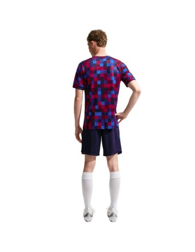 Nike FC Barcelona Home Men's TShirt Navy Blue and Burgundy II1667 621