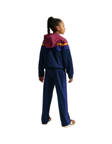 Nike FC Barcelona Home tracksuit for kids navy blue and burgundy IO3566 682