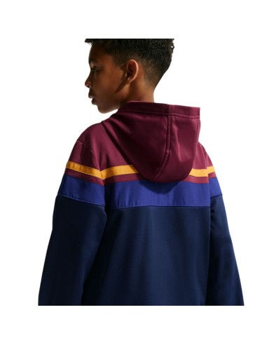 Nike FC Barcelona Home tracksuit for kids navy blue and burgundy IO3566 682