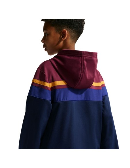 Nike FC Barcelona Home tracksuit for kids navy blue and burgundy IO3566 682