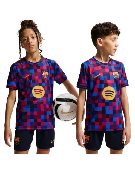 Nike FC Barcelona Kids' TShirt Burgundy and Blue II1752 621