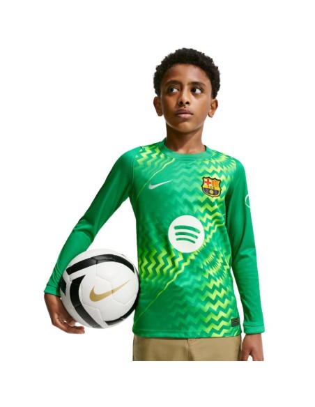 Nike FC Barcelona Stadium Goalkeeper 202627 Kids' Jersey Green II3610 324