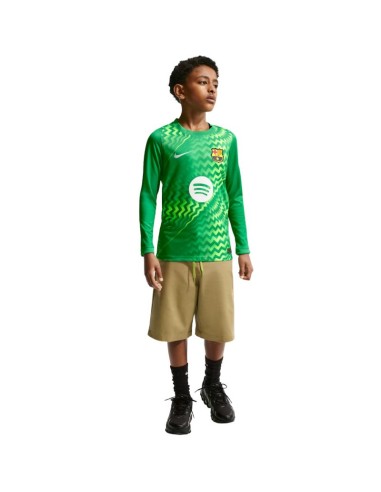 Nike FC Barcelona Stadium Goalkeeper 202627 Kids' Jersey Green II3610 324