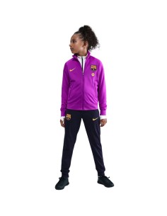 Nike FC Barcelona Strike Kids Tracksuit Purple and Black HJ8027 552