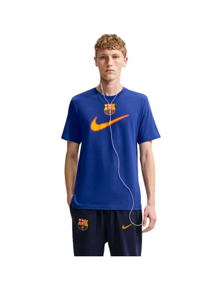 Nike FC Barcelona Swoosh Men's TShirt Blue IQ5042 455