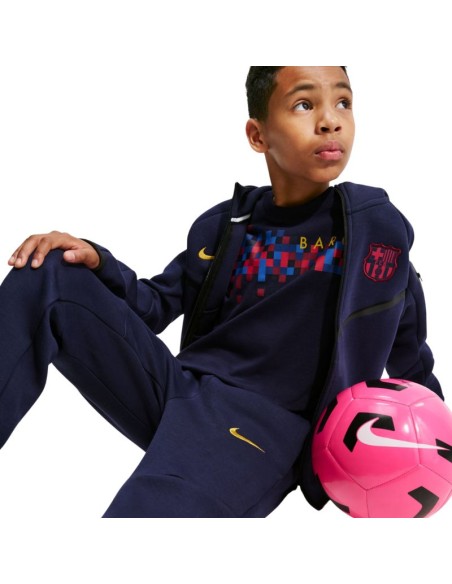 Nike FC Barcelona Tech Fleece Kids' Pants Navy Blue II3728 498