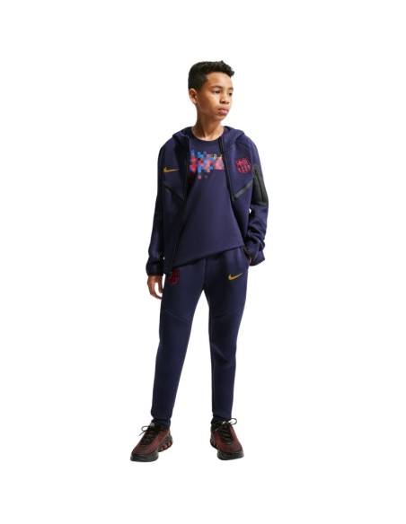 Nike FC Barcelona Tech Fleece Kids' Pants Navy Blue II3728 498