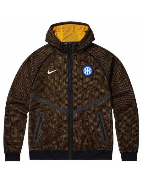 Nike Inter Milan Men's Jacket Black and Yellow IO4220 010