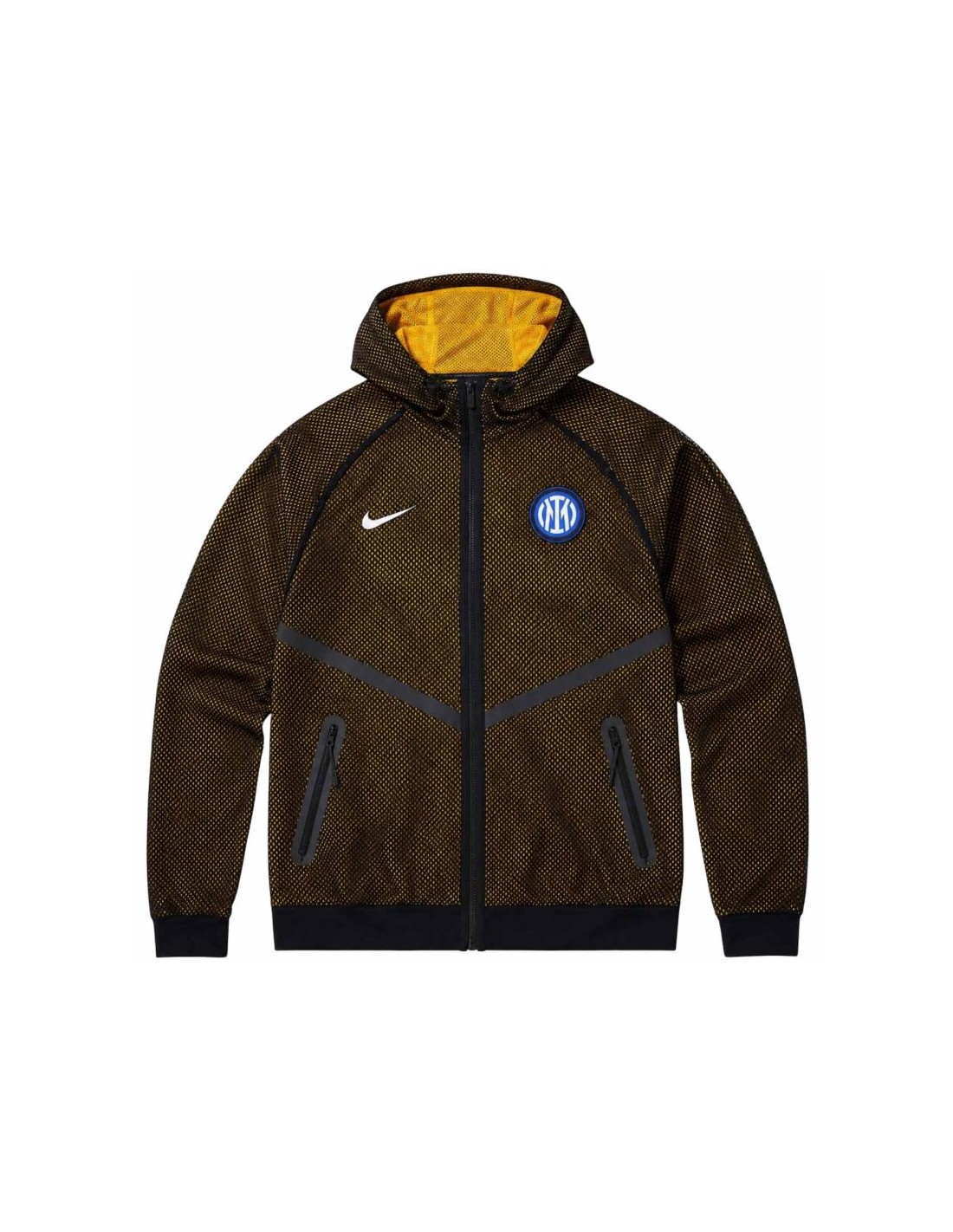 Nike Inter Milan Men's Jacket Black and Yellow IO4220 010
