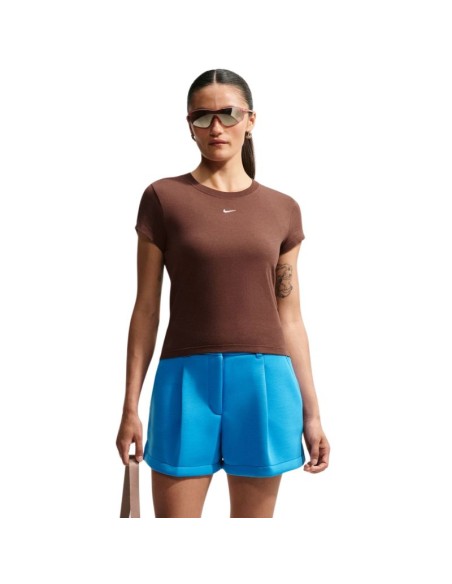 Nike Sportswear Chill Knit Women's TShirt Light Brown FV5508 259
