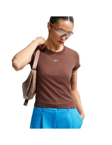 Nike Sportswear Chill Knit Women's TShirt Light Brown FV5508 259