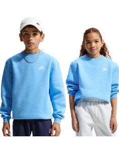 Nike Sportswear Club Fleece Kids' Sweatshirt Light Blue FD3006 497