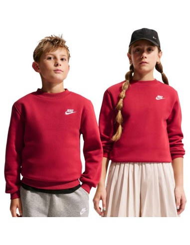 Nike Sportswear Club Fleece Kids' Sweatshirt Red FD3006 608